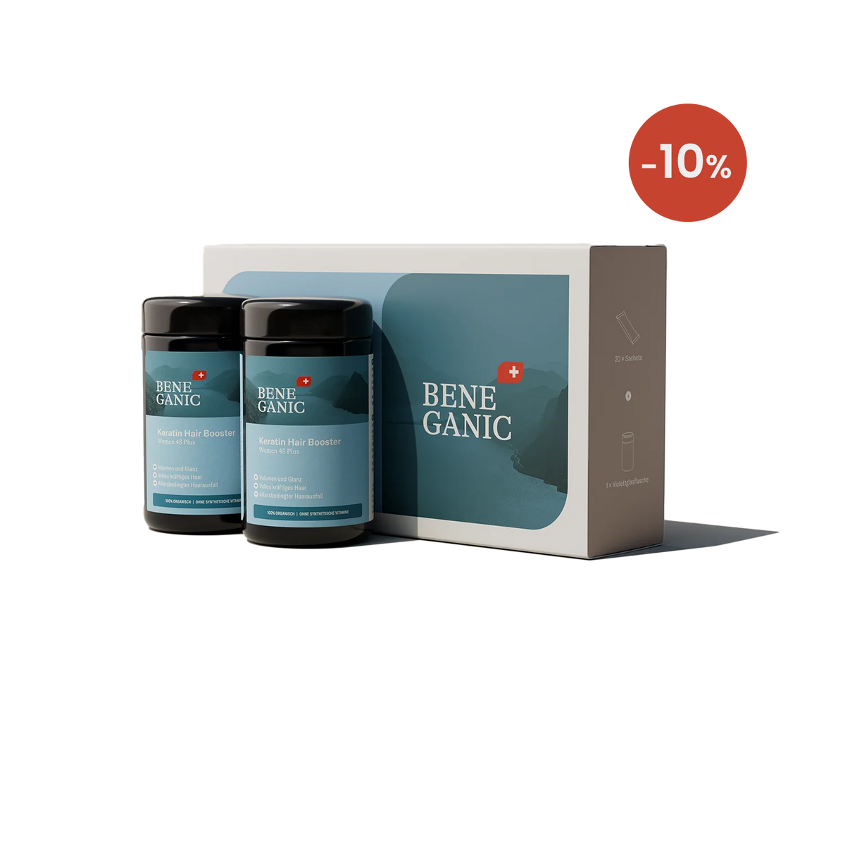 Kuracja 80 dni dla kobiet 45+ z przerzedzającymi się lub wypadającymi włosami.